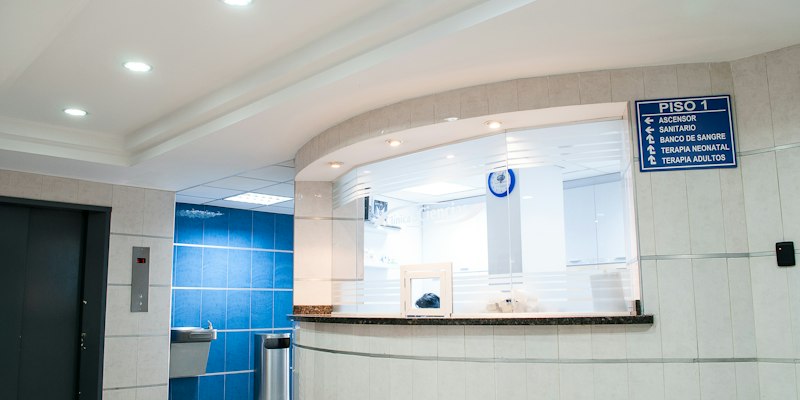 Hospital building providing essential healthcare services